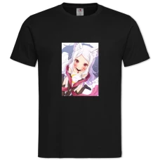 TSewayaki Kitsune No Senko-San Cute Girl -shirt with Print Sewayaki Kitsune No Senko-San Cute Girl - 2XL black