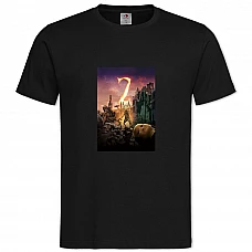 Футболка с принтом 9 Девять 2 - 2XL черная