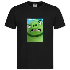 TAngry Birds Green Pig -shirt with Print Angry Birds Green Pig - 2XL black