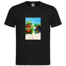 TAngry Birds Heroes -shirt with Print Angry Birds Heroes - 2XL black