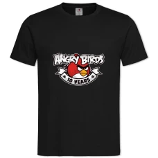 TAngry Birds 10 Years -shirt with Print Angry Birds 10 Years - 2XL black
