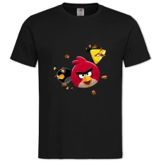 TAngry Birds Game Version -shirt with Print Angry Birds Game Version - 2XL black