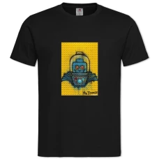 Футболка с принтом Лего Мистер ФрИз - 2XL черная