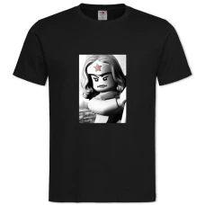 Футболка с принтом Лего Чудо Женщина - 2XL черная