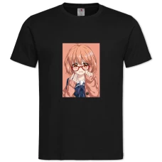 TBeyond The Boundary Kuriyama Mirai -shirt with Print Beyond The Boundary Kuriyama Mirai - 2XL black