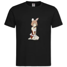 TBeyond The Boundary Bunny Kuriyama Mirai -shirt with Print Beyond The Boundary Bunny Kuriyama Mirai - 2XL black