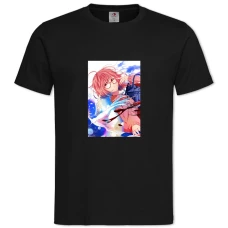 TBeyond The Boundary Kuriyama Mirai Hero -shirt with Print Beyond The Boundary Kuriyama Mirai Hero - 2XL black