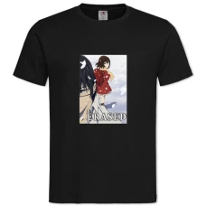 TErased Boku Dake Ga Inai Machi Erased -shirt with Print Erased Boku Dake Ga Inai Machi Erased - 2XL black