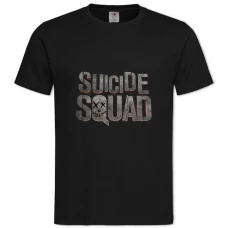 TSuicide Squad Grey Logo -shirt with Print Suicide Squad Grey Logo - 2XL black