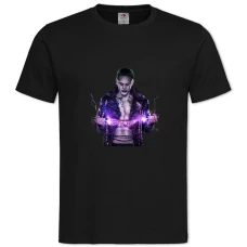 TSuicide Squad The Joker Lighting -shirt with Print Suicide Squad The Joker Lighting - 2XL black