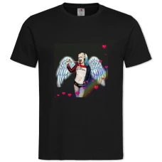 TSuicide Squad Harley Quinn Angel -shirt with Print Suicide Squad Harley Quinn Angel - 2XL black