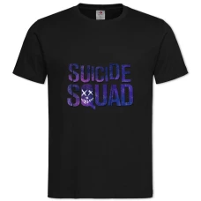 TSuicide Squad Violet Logo -shirt with Print Suicide Squad Violet Logo - 2XL black