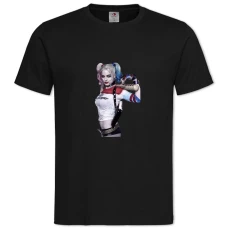 TSuicide Squad Harley Quinn Hero Girl -shirt with Print Suicide Squad Harley Quinn Hero Girl - 2XL black