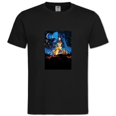 TStar Wars Characters -shirt with Print Star Wars Characters - 2XL black