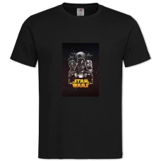 TStar Wars Main Heroes Print -shirt with Print Star Wars Main Heroes Print - 2XL black