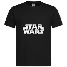 TStar Wars Silver Logo -shirt with Print Star Wars Silver Logo - 2XL black