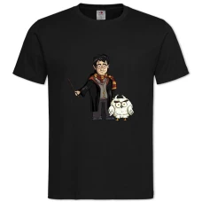 THarry Potter Owl Print -shirt with Print Harry Potter Owl Print - 2XL black