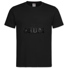 TThe Lord Of The Rings Gollum Logo -shirt with Print The Lord Of The Rings Gollum Logo - 2XL black