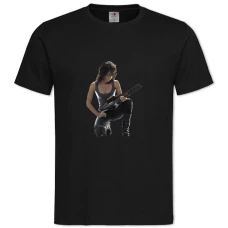 TThe Terminator Hero Sarah Connor -shirt with Print The Terminator Hero Sarah Connor - 2XL black