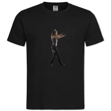 TThe Terminator Hero Connor Sarah -shirt with Print The Terminator Hero Connor Sarah - 2XL black