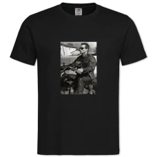 TThe Terminator Arnold Schwarzenegger Hero -shirt with Print The Terminator Arnold Schwarzenegger Hero - 2XL black