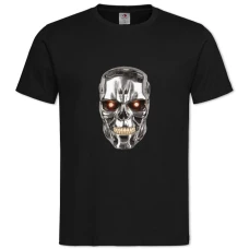 TThe Terminator Head Print -shirt with Print The Terminator Head Print - 2XL black