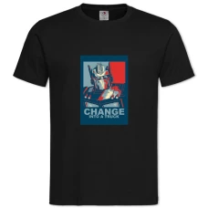 TTransformers Change Into A Truck -shirt with Print Transformers Change Into A Truck - 2XL black