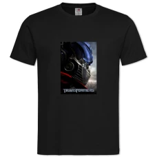 TTransformers Theme -shirt with Print Transformers Theme - 2XL black