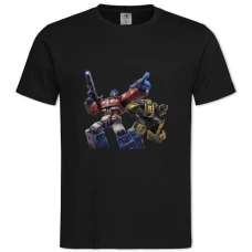 TTransformers Robots -shirt with Print Transformers Robots - 2XL black