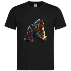 TTransformers Hero Robot Optimus Prime -shirt with Print Transformers Hero Robot Optimus Prime - 2XL black