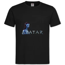 Футболка с принтом Аватар Нейтири - 2XL черная