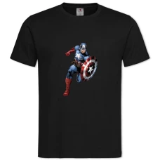 TMarvel Captain America -shirt with Print Marvel Captain America - 2XL black