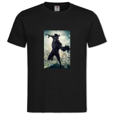 TMarvel Black Panther Hero -shirt with Print Marvel Black Panther Hero - 2XL black