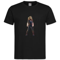 TMarvel Hero Captain Marvel Print -shirt with Print Marvel Hero Captain Marvel Print - 2XL black