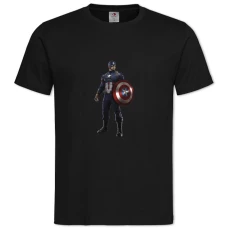 TMarvel Captain America Hero Print -shirt with Print Marvel Captain America Hero Print - 2XL black