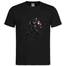 TMarvel Captain America Print -shirt with Print Marvel Captain America Print - 2XL black