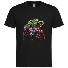 TMarvel Main Heroes -shirt with Print Marvel Main Heroes - 2XL black