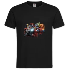 TMarvel Main Characters -shirt with Print Marvel Main Characters - 2XL black