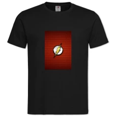 Футболка с принтом Флеш Логотип - 2XL черная