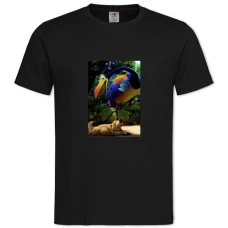 TUp Dug With Bird -shirt with Print Up Dug With Bird - 2XL black