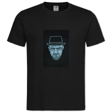 TBreaking Bad Walter White Art -shirt with Print Breaking Bad Walter White Art - 2XL black