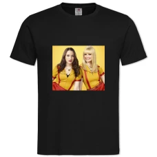 T2 Broke Girls Main Heroes -shirt with Print 2 Broke Girls Main Heroes - 2XL black