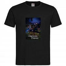 TThe Vampire Diaries Heroes Print -shirt with Print The Vampire Diaries Heroes Print - 2XL black