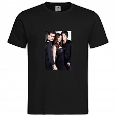 TThe Vampire Diaries Main Heroes Print -shirt with Print The Vampire Diaries Main Heroes Print - 2XL black