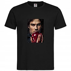 TThe Vampire Diaries Damon Salvatore -shirt with Print The Vampire Diaries Damon Salvatore - 2XL black