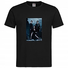 TThe Vampire Diaries Main Characters Theme -shirt with Print The Vampire Diaries Main Characters Theme - 2XL black