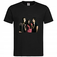 TThe Vampire Diaries Main Characters Print -shirt with Print The Vampire Diaries Main Characters Print - 2XL black