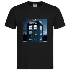 TDoctor Who Tardis Print -shirt with Print Doctor Who Tardis Print - 2XL black