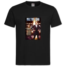 TDoctor Who Print -shirt with Print Doctor Who Print - 2XL black