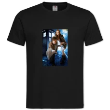 TDoctor Who Heroes Print -shirt with Print Doctor Who Heroes Print - 2XL black